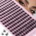 180PCS Cluster Lashes Wispy 3D Effect Fluffy Volume Lash Clusters Eyelash Extensions Multiple Layers Individual Faux Mink False Eyelashes(8-16mm Mixed)