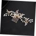 FRCOLOR 1 Pc Comb Rhinestone Tiara Macrame Decor Wedding Bridal Hair Clips Flower Bridal Headpiece Bridal Headbands Rhinestone Headband Leaf Decor Fashion Hairpin Alloy Bride Jewelry Pearl - Buy Online on GoSupps.com