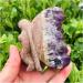 Natural Crystal Rough Natural Crystal Rough Rough Natural Amethyst Quartz Crystal Cluster Angel Purple Home Stone Home Decoration 1pc - Buy Online on GoSupps.com