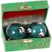Ultechnovo 8 STK Health Massage Handballs - Black Cloisonn Baoding Balls for Hand Training & Fitness - Buy Online on GoSupps.com