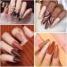 Yueshop 10 Colors Gel Nail Polish Beige Brown Black Reddish Brown White Gel Polish Set Soak Off UV LED Gel Nail Varnish Autumn and Winter Manicure DIY Kit For Women 8ml Nude Brown - Buy Online on GoSupps.com