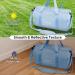 Baleine Waterproof Gym Bag for Women and Men - Small Duffel for Sports & Weekend Getaway - Lightweight Carryon with Shoe & Wet Clothes Compartments - Medium Azure - Buy Online on GoSupps.com