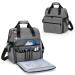 Trunab nurse pocket with several pockets carrying bag for nurses for work clinical study domestic care hospice visits with padded shell gray gray-health nurse