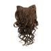 WIG ME UP - H9503-8 Clip-in hairpiece with 7 clips 3/4 wig light brown 50 cm curly hair extension wig medium ash brown (8)