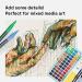 Artistro Paint Pens Set of 12 Acrylic Markers - For Rock, Stone, Ceramic, Glass, Wood, Canvas - Extra-Fine Tip - Buy Online on GoSupps.com