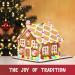BIG Pre-Baked & Pre-Assembled Gingerbread House Kit - Christmas Fun Activity with Cookies, Candies, Icing, and Candy Cups Included - Buy Online on GoSupps.com