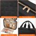 Lifewit Large Hanging Travel Toiletry Bag Organizer for Women - Transparent Cosmetic Bag with Hook, Black Medium - Buy Online on GoSupps.com