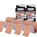Kinesiology Tape (Beige 4 Rolls) Unlock Your Full Potential with Kinesiology Original Cotton Elastic Premium Athletic Tape Breathable Latex-Free Hypoallergenic high ductility and Waterproof for Shoulder Knee Elbow Ankle Support