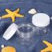 6 Pack 2 oz Clear Plastic Pot Jars with White Lids - Leak Proof Cosmetic Containers for Travel Storage - Ideal for Makeup, Eye Shadow, Nails, Powder, Paint, Jewelry - 2 Ounce Size - Buy Online on GoSupps.com