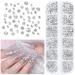 Asalle Nail Art Decorations Kit - 8 Boxes Rhinestones, Dried Flowers, Stickers, Glitter Sequins for Acrylic Nails - Buy Online on GoSupps.com
