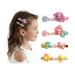 4Pcs Summer Crystal Mermaid Sea Life Alligator Barrettes Hair Clips For Girls Kids and Women (Mermaid Sea Life)