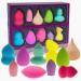 SHANY Blender Makeup Sponge Blending Puff Set for Liquid Cream and Powder Foundations and Concealers - Latex-free High-density Vegan Multipurpose Multi Shapes Assorted Colors - Gift Set 10 Pcs 8.750" X 6.000" X 2.000"