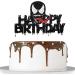 Artczlay venom theme cake topper black glitter happy birthday cake topper hero theme cake decoration supplies - Buy Online on GoSupps.com