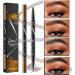 3D Double-sided Eyebrow Pencil Four-fork Tip Eyebrow Pencil for Fashion Eyebrows Sweat-proof - Buy Online on GoSupps.com