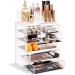 Sorbus Clear Cosmetic Makeup Organizer - Make Up & Jewelry Storage, Case & Display - Spacious Design - Great Holder for Dresser, Bathroom, Vanity & Countertop (3 Large, 4 Small Drawers) 3 Large, 4 Small Drawers Clear