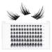 Lankiz single eyelashes 0.07 C curl 10-16mm wrong eyelash extensions for eyelash extensions 72 PCs cluster lashes diy artificial eyelashes individually fake lashes at home Sparkle C-Mix Sparkle 72PCs