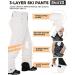 Skieer Men's Mountain Insulated Waterproof Snow Ski Pants - Large White - Buy Online on GoSupps.com