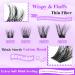 JIMIRE Individual Eyelash Extension Kit | DIY Lash Extension Kit 96Pcs | D Curl Fluffy Volume Cluster Eyelashes | Includes Bond Seal and Remover | 12-14-16-18MM | 96Pcs Fluffy Clusters - Buy Online on GoSupps.com