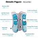 TRIWONDER Hydration Pack Water Backpack 5.5L - Light Blue 5L Hydration Vest for Trail Running, Cycling, Hiking - Includes 1.5L Water Bladder - Buy Online on GoSupps.com