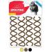 Hair spirals and hair clips for women - round spiral hair needles bun maker mini -clips - hair styling accessories - hair clips women hair accessory - hairstyle help hairpin - hair styling hair pin 1 piece (8 Pack) Light brown