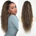 Pference Extensions Mix brown long wrapped hair part ponytail natural art hair hair extensions extensions for women afro braid ponytail approx. 65cm 095g 10/26