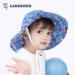 LANGZHEN Baby Girls Sun Protection Hat - Adjustable Toddler Kids Wide Brim Play Hat with Chin Strap - Flamingos and Toucan Design - Blue - 6-12 Months - Buy Online on GoSupps.com