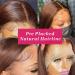 ZLIKE 28inch Brown Straight HD Lace Front Wig - Brazilian Virgin Human Hair Wig for Women - Buy Online on GoSupps.com