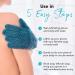 Exfoliating Bath Gloves for Shower - 2 Pairs, Medium Exfoliation | Body Scrub Shower Scrubber for Women & Men - Buy Online on GoSupps.com