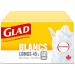 Glad White Garbage Bags - Tall 45 Litres - Unscented 60 Trash Bags Made in Canada of Global Components Tall. 60 bags - Buy Online on GoSupps.com