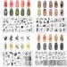 Animal Theme Nail Art Plates Set - Snake, Flower, Butterfly Image Stamp Templates for DIY Manicure Design - Buy Online on GoSupps.com