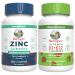 MaryRuth Organics Zinc Gummies (Tart Raspberry) & Vitamin D3+B12 Gummies (Strawberry) | Clean Label Project Verified | Vitamins for Immunity & Joint and Bone Health | Vegan Non-GMO No Gelatin
