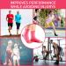 Hueglo 4 Pair Orthopedic Compression Socks - Ankle Bandage for Neuropathy Arthritis & Plantar Fasciitis - Sports Support & Pain Relief - Pink M - Buy Online on GoSupps.com