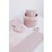 BO BABYS ONLY Moon-Shaped Pacifier Cloth - Sky Cotton & Teddy Fabric - 20x20 cm for Girls - Old Pink - Buy Online on GoSupps.com