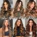 Barsdar 5-Piece Long Wavy Clip Hair Extensions 50cm Thick Synthetic Highlights in Caramel Brown & Ash Blonde for Daily & Party Use - Buy Online on GoSupps.com