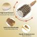 Fagaci Professional 2 Inch Round Brush for Blow Drying with Boar Bristles - Nano Technology Ceramic Ionic Hair Styling Brush for Healthy, Voluminous Hair + 4 Styling Clips - Buy Online on GoSupps.com