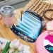Women's Bandage Organizer for Menstrual Cup & Makeup - Travel with Big Capacity Christmas Snowflake Pattern (4.7x6.6x6.6 in) - Buy Online on GoSupps.com