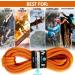 High Strength 10.5mm Static Rock Climbing Rope - 32 Feet - UIAA Certified - Heavy Duty Mountaineering Gear in Orange - Buy Online on GoSupps.com