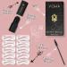 Voha Eyebrow Stamp Stencil Kit - Brow Shaping Kit with Reusable Thick and Thin Stencil - Waterproof Natural Powder (Black) - Buy Online on GoSupps.com