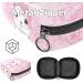 Stylish Menstruation Pad Bag for Women & Girls | Zippered Tampon & Napkin Storage with Hand-Drawn Rabbits - Pink Feeder Design - Buy Online on GoSupps.com