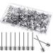 WILLBOND 100 Pack Basketball Pump Needles Ball Pump Inflation Needles Air Pump Needles with Storage Box for Sports Balls, Football Basketball Soccer and Volleyball