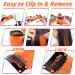 16Pcs Orange Clip in Hair Extensions 22 Inch - Colorful Highlights Hairpieces for Girls & Women - Heat-Resistant Synthetic Hair Accessories for Parties - Buy Online on GoSupps.com