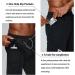 Pinkbomb Men's 2 in 1 Running Shorts - Quick Dry Gym Workout Shorts with Phone Pocket | Black - Large - Buy Online on GoSupps.com