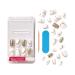 KISS Voguish Fantasy Press On Nails - Glam & Glow White Short Squoval | 28 Nails & Nail Glue Included - Buy Online on GoSupps.com