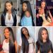 24 Brazilian Virgin Human Hair Lace Front Wig for Black Women | 150% Density, Pre Plucked with Baby Hair | Natural Color, Full & Thick - 13x4 Transparent Lace Frontal - Buy Online on GoSupps.com