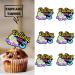 18pcs Gold Glitter Roller Skates Dessert Cupcake Topper 80s 90s Retro Hip Hop Roller Skating Rolling into 5 Theme Decor Supplies Boys Girls 5th Happy Birthday Party Decorations 05 - Buy Online on GoSupps.com