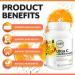 GNA Naturals Ultra Vitamin C 600mg + Bioflavonoids with Quercetin Dihydrate - Vitamin C Ascorbate Acid 120 V-Caps 4 Month Supply - Promotes Healthy Bones Gums & Teeth - Vitamin C Complex Supplement - Buy Online on GoSupps.com
