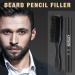 Black Beard Pencil Filler Pen & Boar Bristle Brush Kit - Long Lasting Waterproof Mustache Color Enhancer for Men - Buy Online on GoSupps.com
