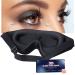 Eye Mask for Lash Extensions Sleep Mask for Lash Extensions for Women Men Zero Eye Pressure 3D Contoured Lash Extension Sleep Mask Lash Protector Breathable Soft Shade Cover for Travel Yoga Nap Black