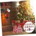 Alipis 1 Set Countdown Drawstring Pocket Christmas Advent Calender Treat Bag Pendant Wooden Bronzing - Buy Online on GoSupps.com