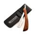 Pure Wood Razor Straight Razor Beard or Mustache Razor (Wood-r5) Bag